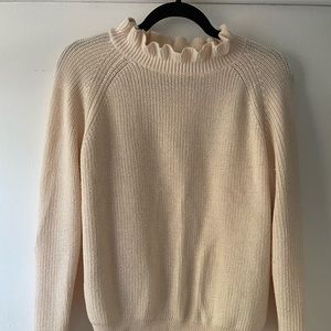 H&M ruffled collar sweated